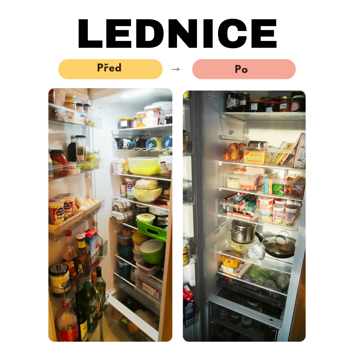 Lednice před uspořádáním - první pohled